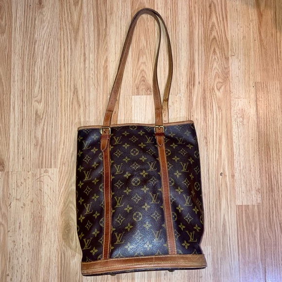 Authentic LV Vintage 90s Bucket Monogram Bag Purse Louis Vuitton Made In France - Picture 4 of 16